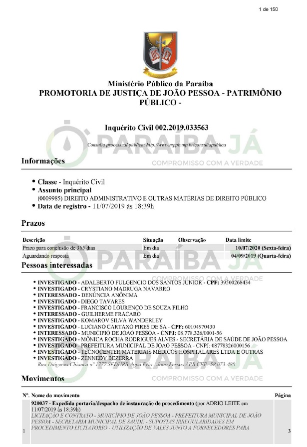 MP-PARAIBA EXCLUSIVO! Governo do MA fecha contratos milionários com empresa investigada pelo MPF na Paraíba