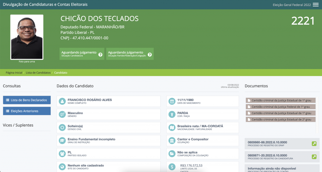 Captura-de-Tela-2022-08-04-às-12.44.58-1024x550 Cantor Chicão dos Teclados registra candidatura a deputado federal pelo partido de Bolsonaro