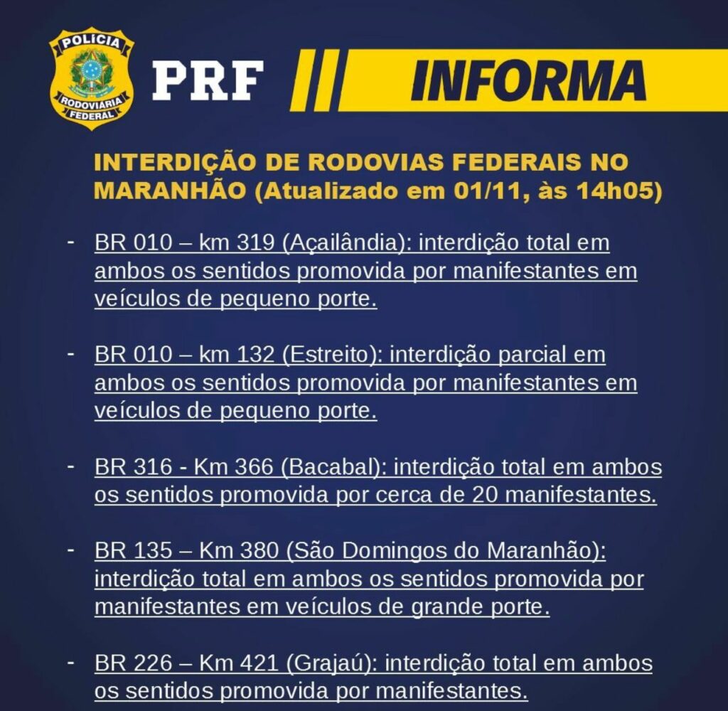 WhatsApp-Image-2022-11-01-at-14.57.20-1024x1000 PRF confirma 5 bloqueios em rodovias federais no Maranhão