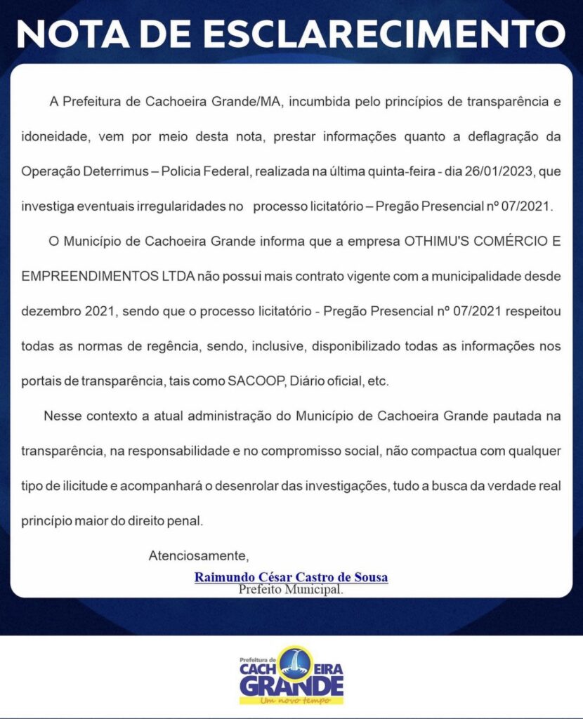 IMG_0199-830x1024 Prefeito de Cachoeira Grande, Cesar Castro emite nota após operação da Polícia Federal