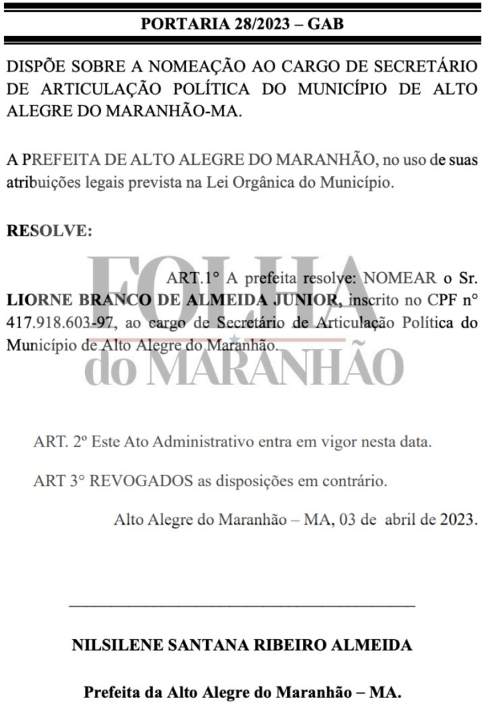 Captura-de-Tela-2023-04-11-as-09.57.29-701x1024 No Maranhão, prefeita nomeia o próprio marido como secretário em sua gestão