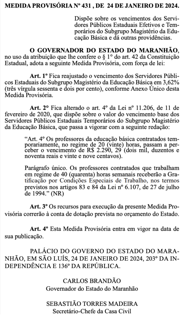Captura-de-Tela-2024-01-25-as-17.10.30-590x1024 Brandão concede reajuste salarial para aos professores do Maranhão; veja a medida provisória
